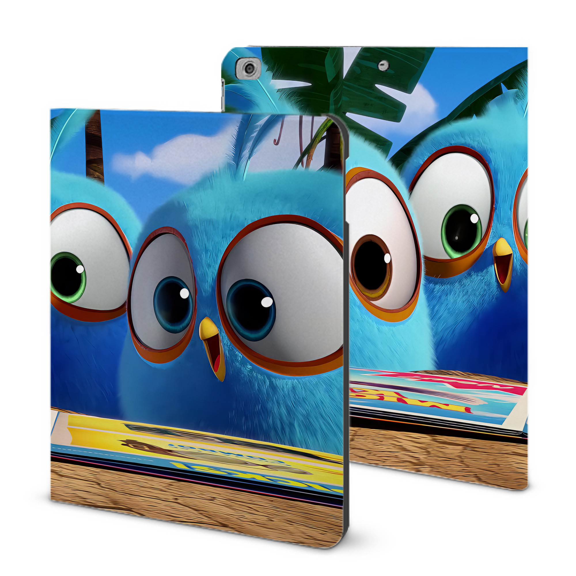 （画像用） Angry Birds アングリーバード IPad ケース ブック型 PUレザー TPU 耐衝撃 軽量 薄型 ペン収納なし 全面保護 IPad 各モデル対応